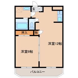 ロワールマンションⅡの物件間取画像